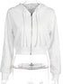 Women's Party / Work Hoodie - Solid Colored White S - menochic